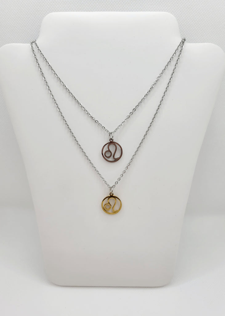Stainless steel Zodiac Necklaces Leo ♌️
