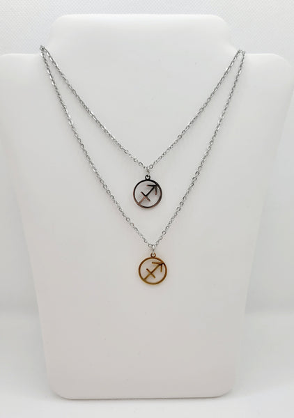 Stainless steel Zodiac Necklaces Sagittarius ♐️