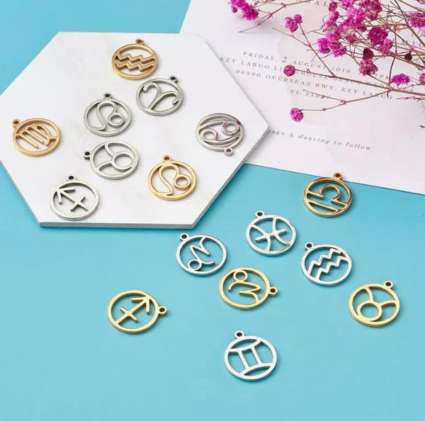 Stainless steel Zodiac Necklaces Gemini ♊️