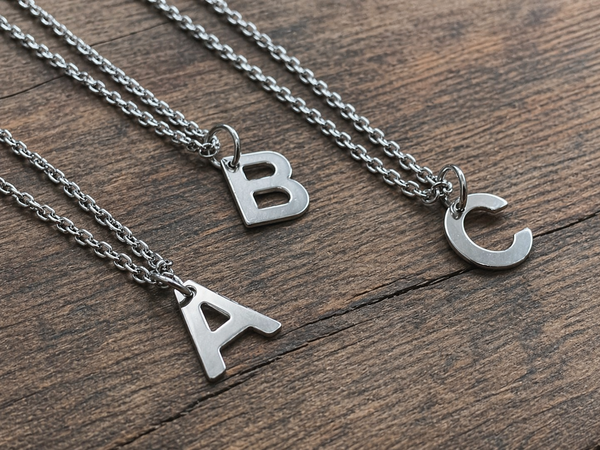 Initial Necklaces I-P