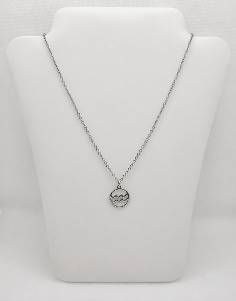 Stainless steel Zodiac Necklaces Aquarius ♒️