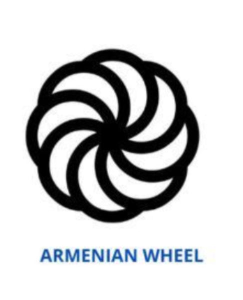 Armenian wheel of eternity necklace