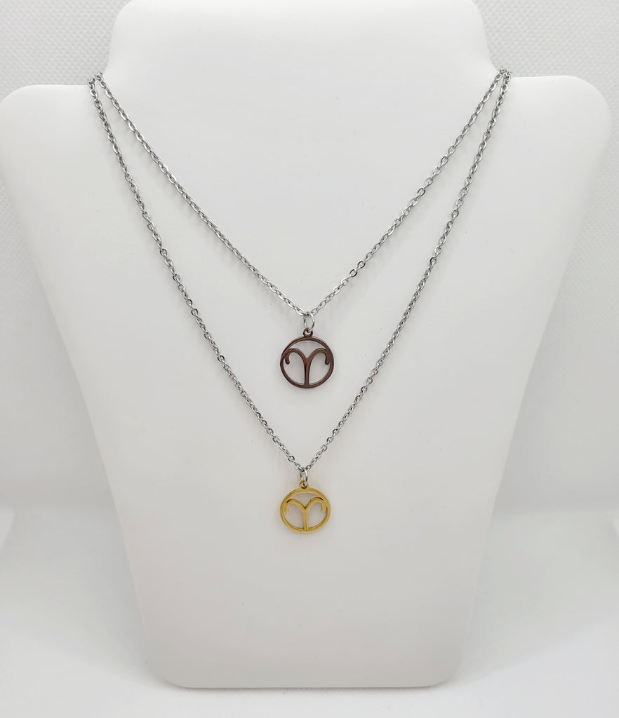 Stainless steel Zodiac Necklaces Aries ♈️
