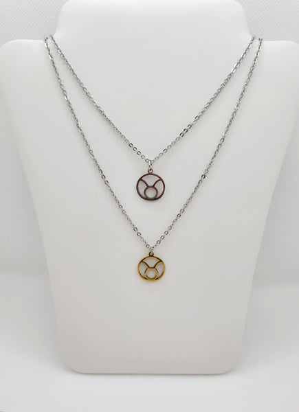 Stainless steel Zodiac Necklaces Taurus ♉️