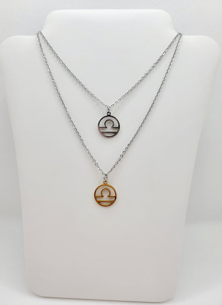 Stainless steel Zodiac Necklaces Libra ♎️